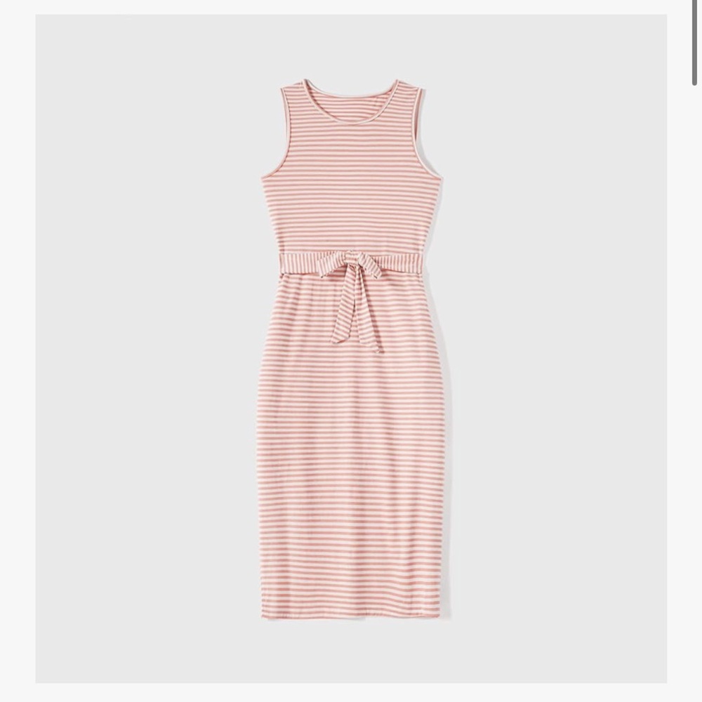 Mommy & Me Matching Pink Sleeveless Dress